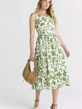 Time and Tru Women's Tie Back Midi Dress size S
